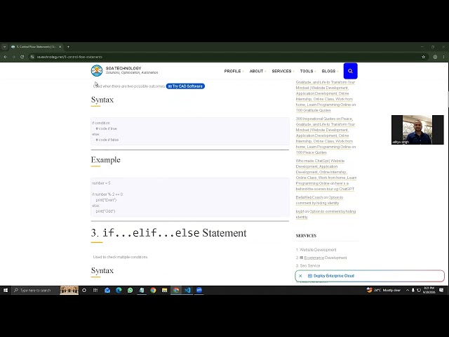 3 Control Flow Statements in Python (if, elif, else, nested if statements)