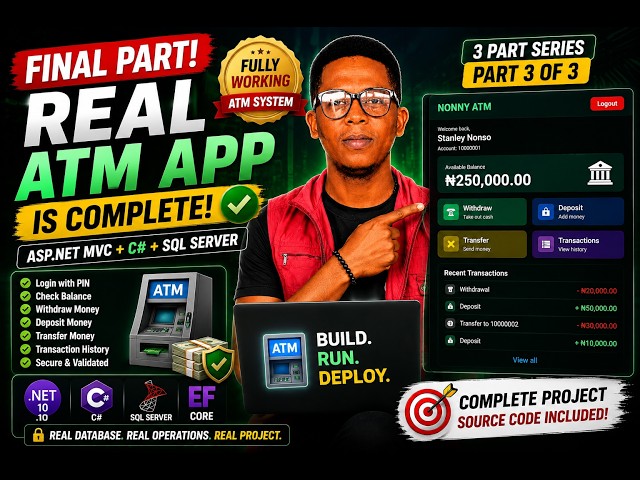 FINAL PART! We Built a REAL ATM Web App with ASP.NET MVC & C#