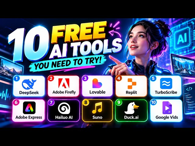10 FREE AI Tools You Won’t Believe Exist in 2026! 🔥