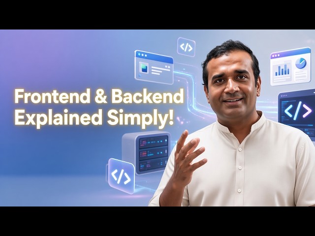 #Frontend vs Backend Explained Simply #Teacher Sir Asad for Kids #Learn Frontend & Backend Easily
