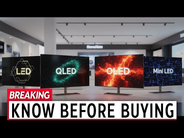 LED vs QLED vs OLED vs Mini LED - The REAL Winner in 2026 (Stop Wasting Your Money)