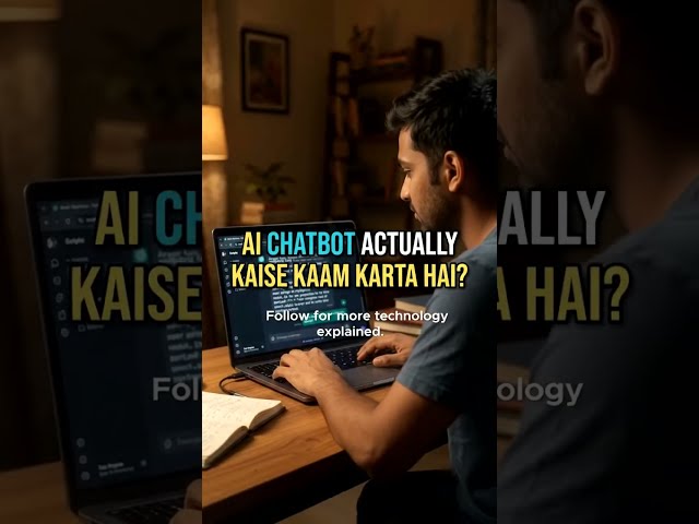 AI Chatbot Kaise Kaam Karta Hai?   #boom  #Shorts#AI  #AIExplained #Technology #aishorts #facts