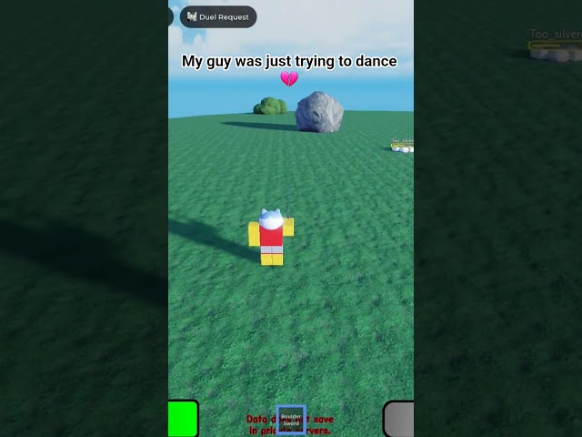 Poor Chiikawa Gets Stoned #roblox #boulder #swordfighting #combat #request #lobotomy