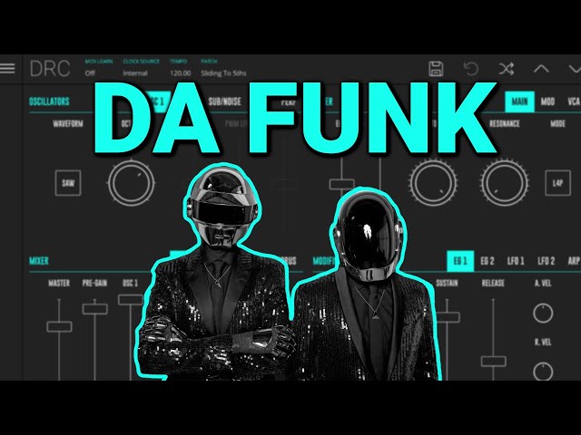 How to make Daft Punk synth from "Da Funk" in DRC