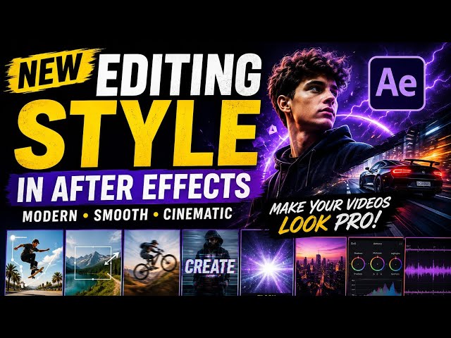 VFXQSNEW Editing Style in After Effects 🔥 | Modern Video Editing Tutorial 2026