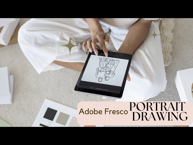 How to trace a family portrait using Adobe Fresco