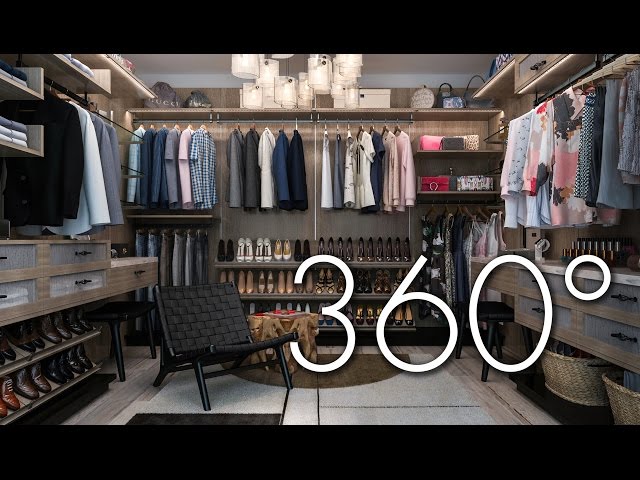 Finesse: A His and Hers Sanctuary (360° VR Closet Tour)