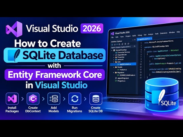 How to Create a SQLite Database with Entity Framework Core in Visual Studio
