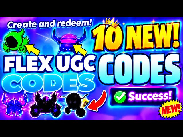 ALL NEW FLEX UGC CODES SEPTEMBER 2026! FREE UGC ITEMS & EXCLUSIVE REWARDS 🎁 | ROBLOX