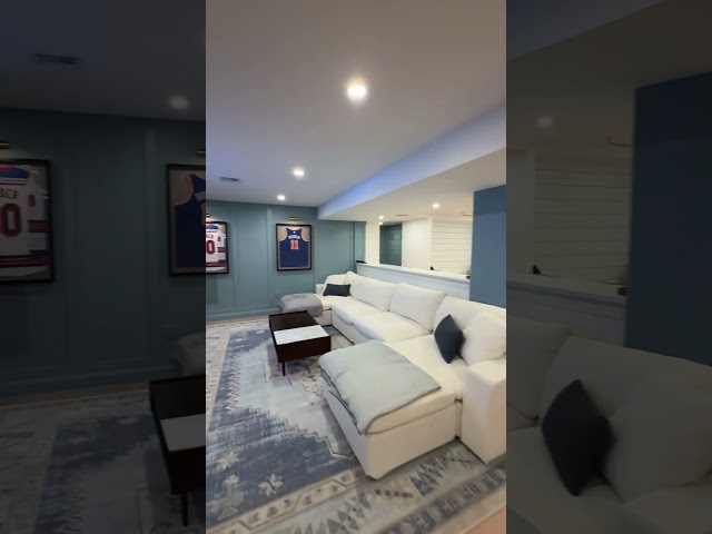 A basement built for the whole family. ⛳️🏠  #interiordesign #remodelingexperts #basementremodel