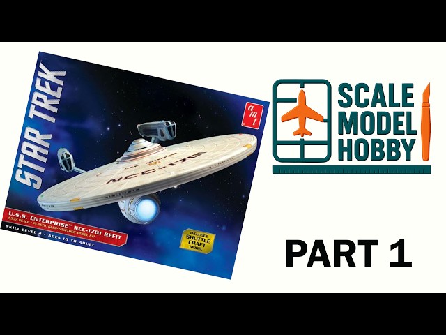 AMT 1/537 scale USS Enterprise kit build (Part 1).