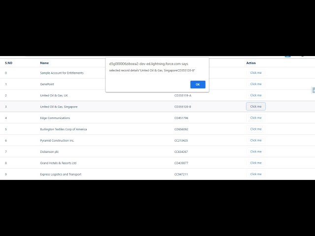 How to get the selected record details in Lightning Webcomponent