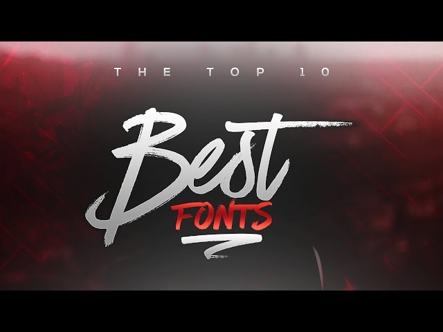 Best FREE Fonts to Use for YouTube 2017! (for Banners/Headers/Logos)