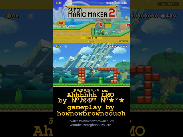 #Shorts #SMM2 あああああさたち LMO Course Clear Video World Record [WR]