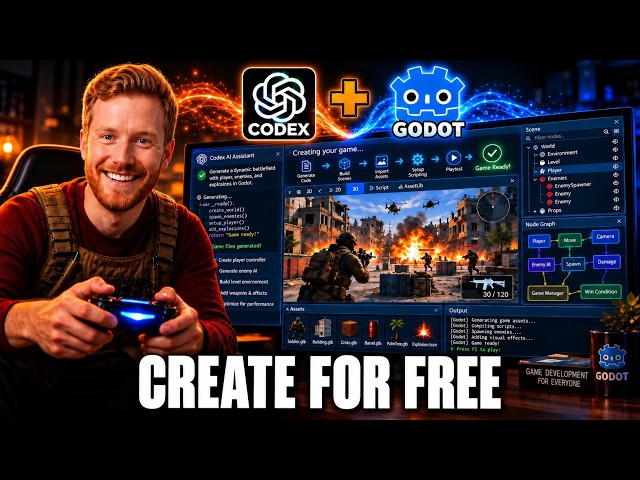 How to Make a Videogame in Godot For FREE With IA