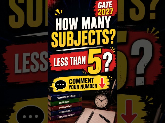 How Many GATE Subjects Have You Completed Till Now? | Less Than 5? Watch This!