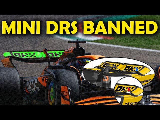 FIA BANNED MCLAREN'S MINI DRS WING