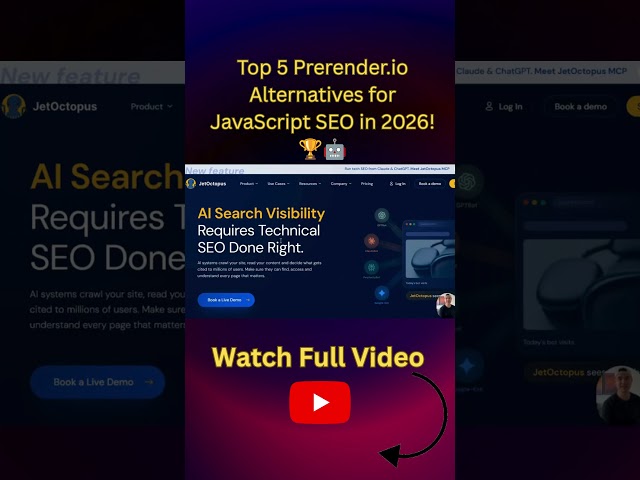Top 5 Prerender io Alternatives for JavaScript SEO in 2026! 🏆🤖