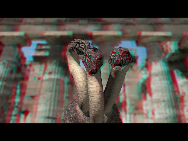 My Tribute to Animation Genius Ray Harryhausen - Anaglyph 3D Red/Cyan Animation