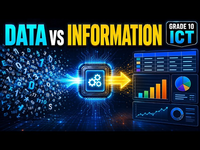 Data vs Information Explained  Input–Process–Output Cycle  Grade 10 ICT