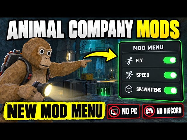 Animal Company Mods 2026 🔥 NEW Mod Menu | How to Get Mods in Animal Company (No PC/Discord)