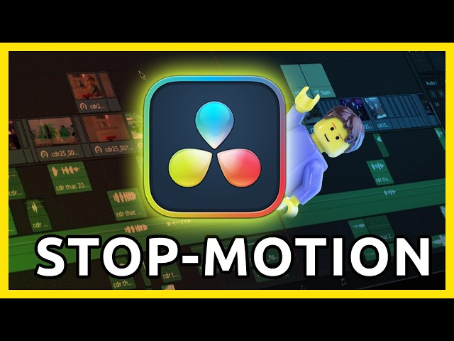 How to Edit STOP-MOTION in Davinci Resolve for FREE (Animation Editing Tutorial)
