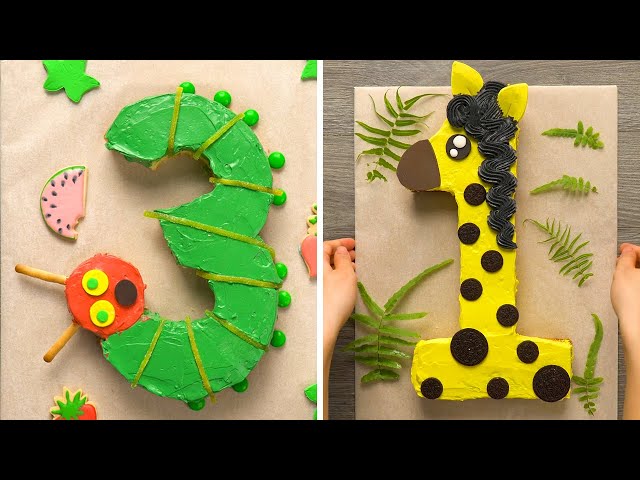 10 Amazing Number Themed Dessert Recipes | DIY Homemade Number Buttercream Cupcakes | So Yummy Cake