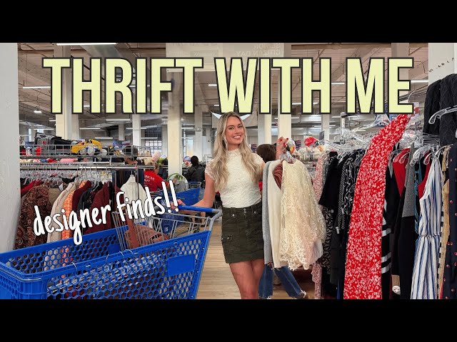 THRIFT WITH ME at a HUGE thrift store!!
