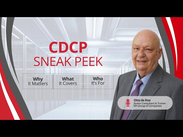 CDCP (Certified Data Center Professional) Training Course and Certification