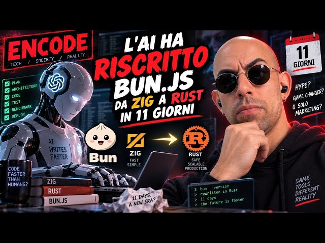 ENCODE: Bun rewritten in Rust with AI: 535,000 lines in 11 days