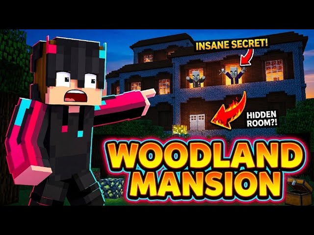 Raiding WOODLAND MANSION In My Survival World ।। Epic City Part 14 #minecraft 