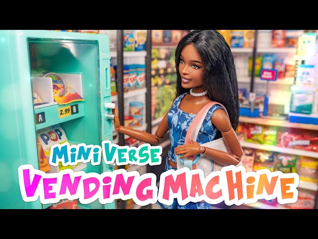 Mini Verse Real Brands Vending Machine: Is It Barbie Size? Working Vending Machine