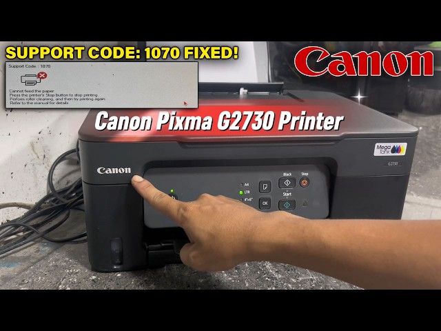 HOW TO FIX " SUPPORT CODE 1070 ERROR" PROBLEM | CANON PIXMA G2730 PRINTER.