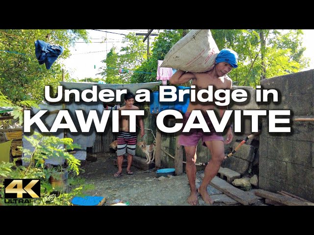 These People Live Under a Bridge in Kawit Cavite Philippines - Krypto Foodie Tour [4K]