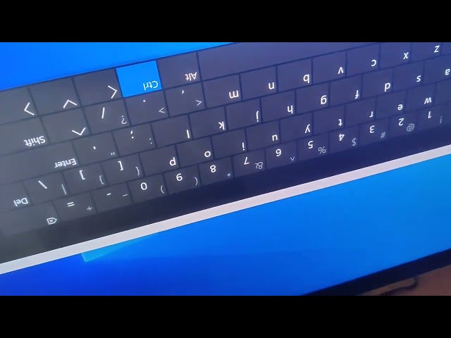 How to rotate the computer screen using a physical and on-screen keyboard 