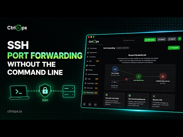 How to Do SSH Port Forwarding Without the Command Line (CtrlOps)