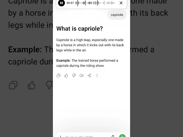 capriole meaning
