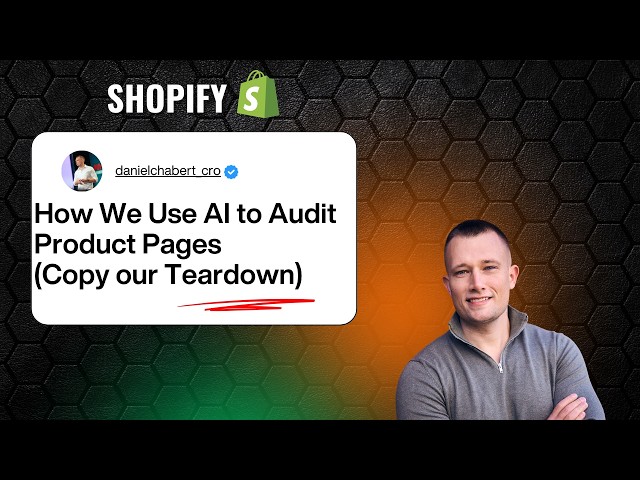 How We Use AI to Audit E-Commerce Product Pages (PDP Teardown)