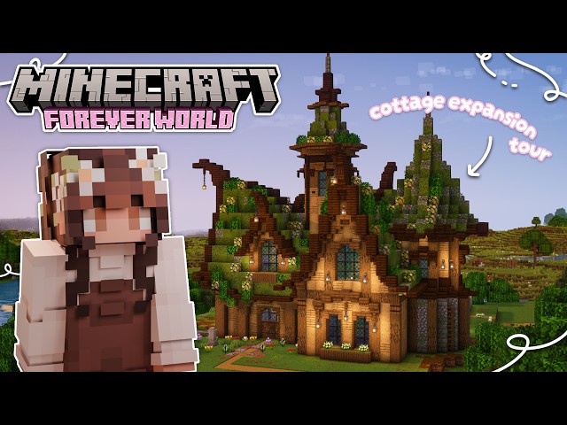 forever world updates and cozy farming while you rest | Minecraft Forever World Longplay 🌷