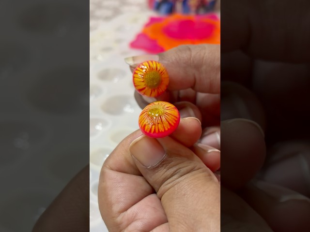 Resin stud earrings 🌸✨❤️|#shorts #viral#handmade#homemade#art#craft#diy#flowers#earrings#gift #stud