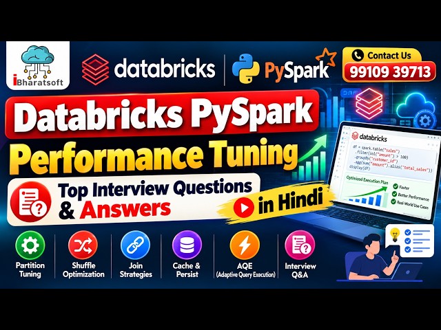 24. Databricks PySpark Performance Tuning | Top Interview Questions & Answers #databricks