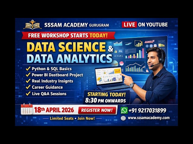Data Science & Data Analytics Workshop | Python, SQL, Power BI | Beginner to Advanced Career Guide