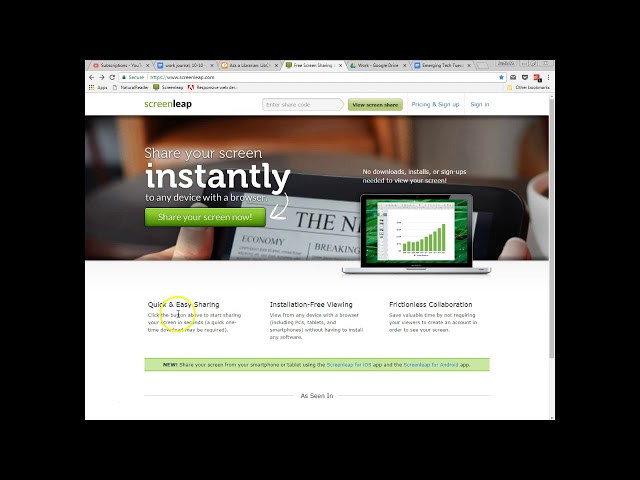 Emerging Tech Tuesdays Ep. 5 - Screenleap