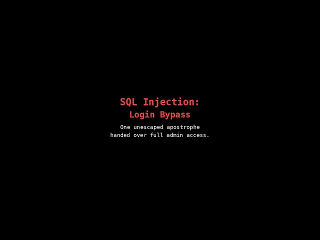 OOPS! Jr: Séance with SQL - Real Login Bypass (Legal Lab)