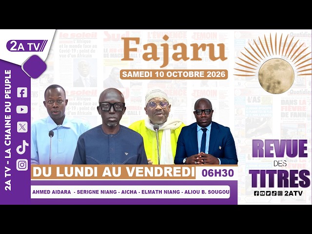 FAJARU du Samedi 10 Octobre 2026