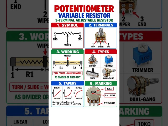 Potentiometer (variable resistor)
