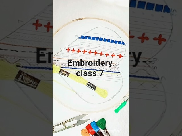 🧵 Learn Split Stitch with an easy step-by-step tutorial. From basic to advanced embroidery, #shorts