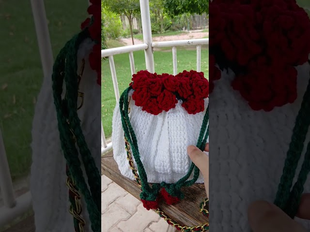 The Most Beautiful Crochet Bag on the Internet? (Wait for the Gold Chain! 😍✨)"