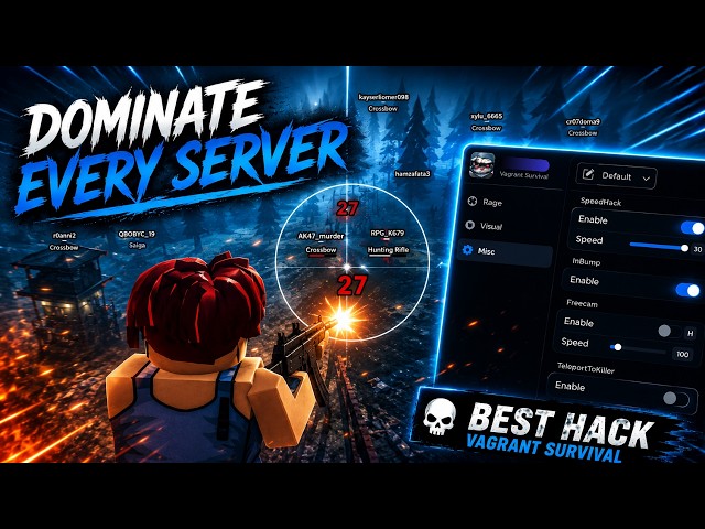 *BEST* Free Vagrant Survival Script | Silent Aim | Inf Jump | Keyless