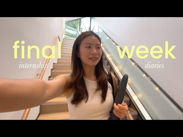 LAST WEEK OF WORK (vlog) ✿ office tour, corporate life in singapore, uni intern diaries